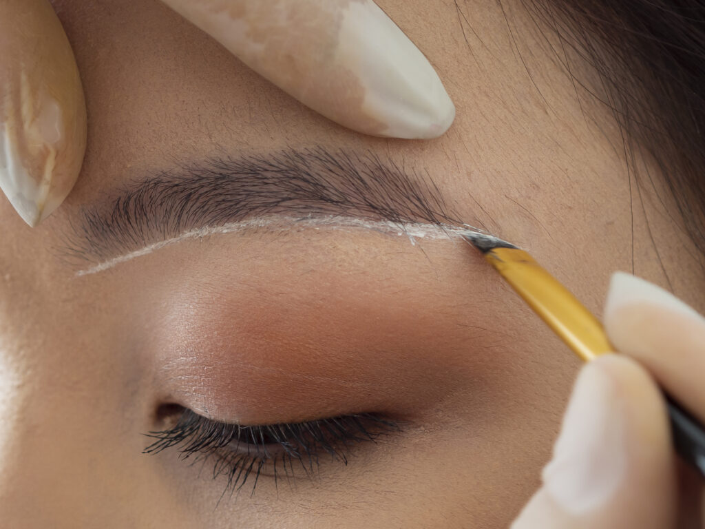 client-going-through-microblading-treatment